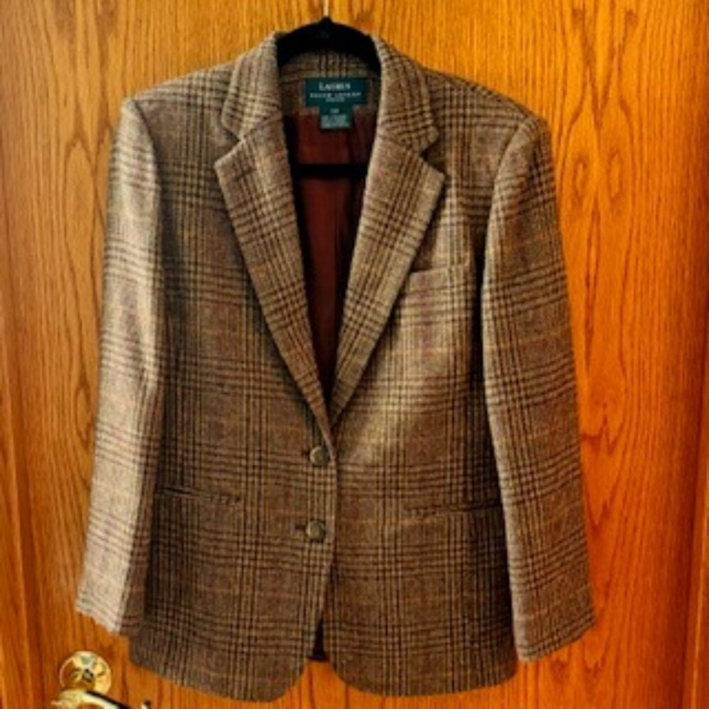 Ralph Lauren Tweed Coat Blazer